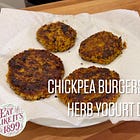 Eat Like It’s 1899: crispy chickpea burgers with herb yogurt, in 20 minutes