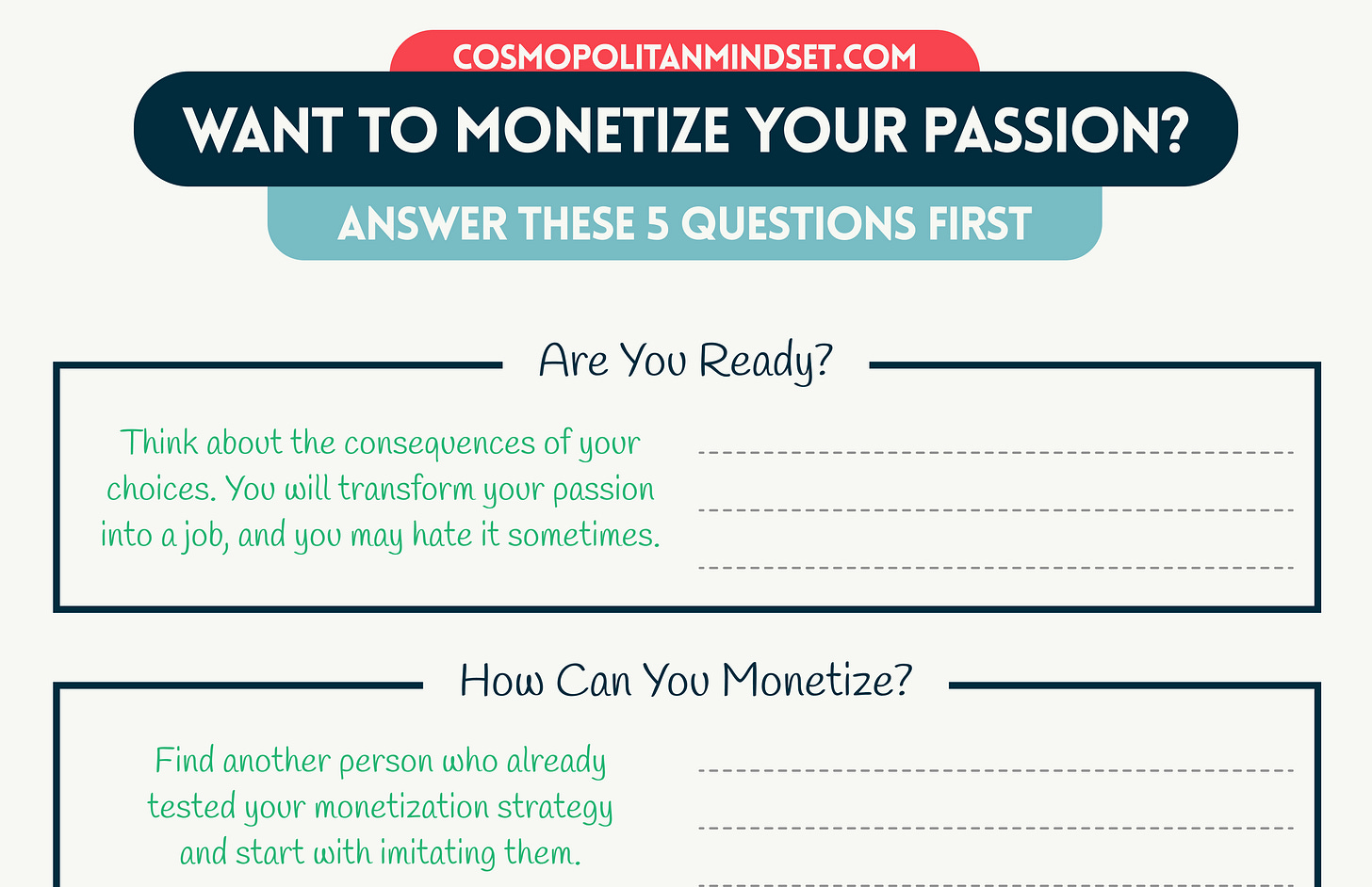 Want to Monetize Your Passion? Answer These 5 Questions First - Preview