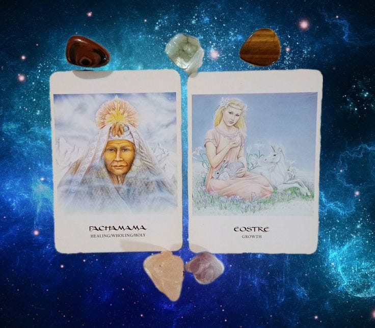 A Message from the Universe ~ Wholeness and Cycles, Goddess Oracle Cards