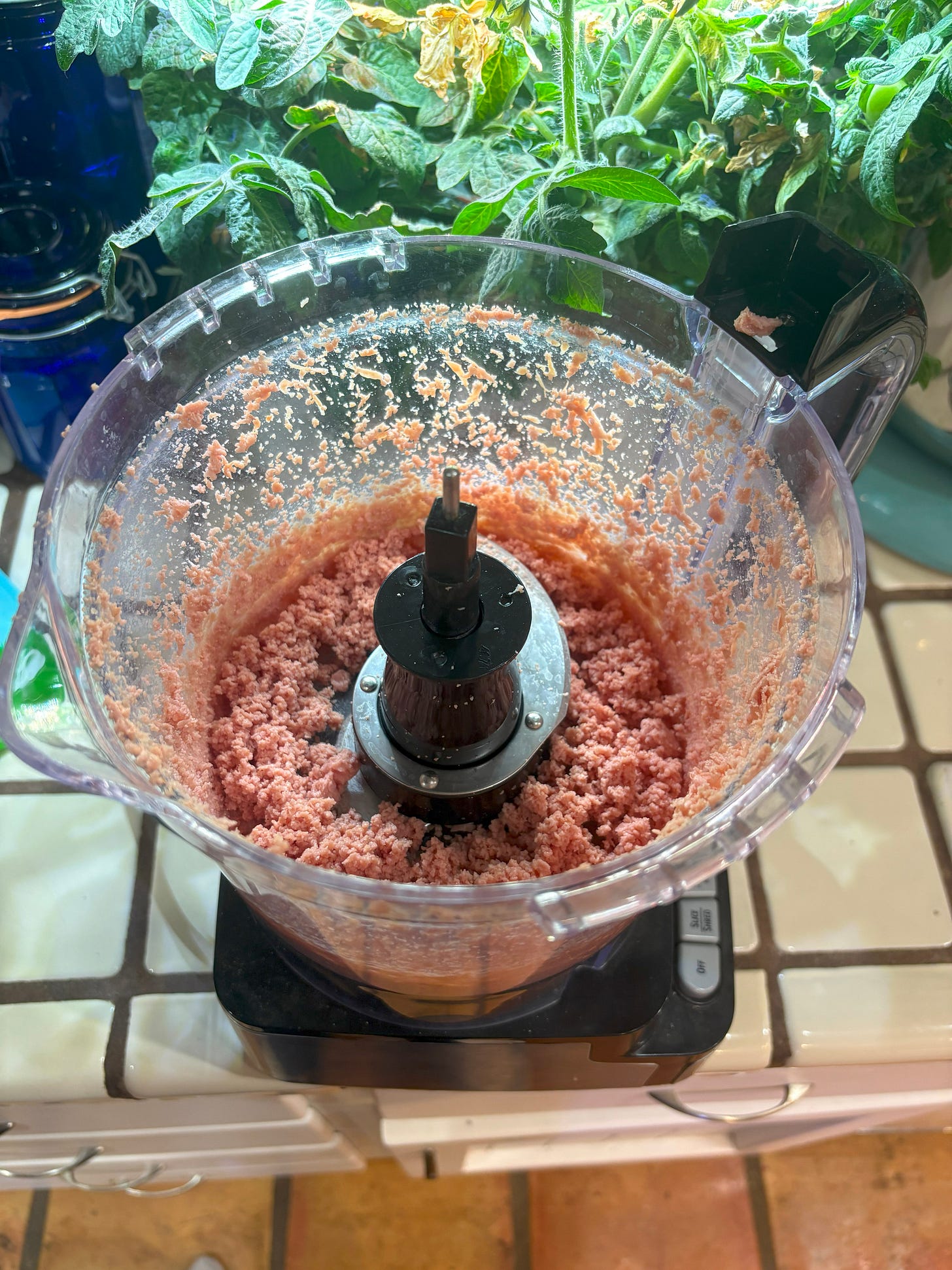 Ground up hot dog.