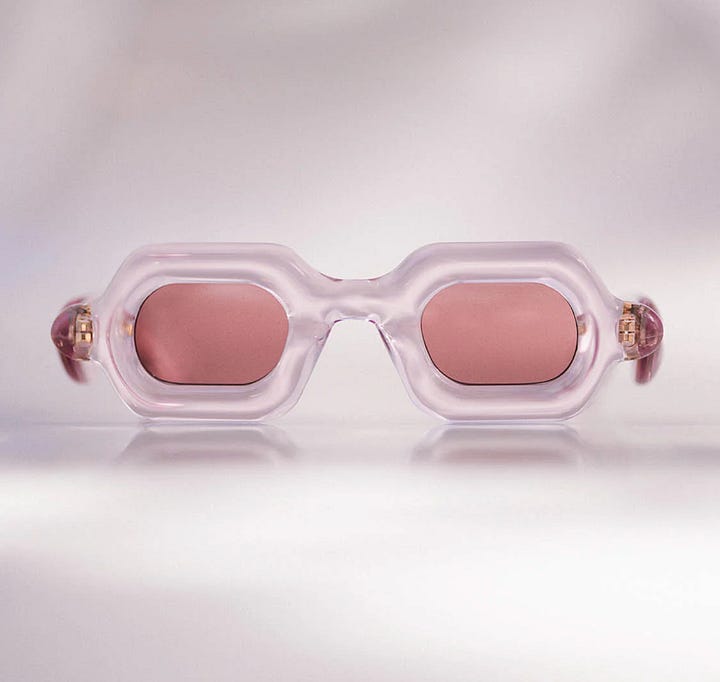 new fashion eyewear brand for sunglasses in pink acetate