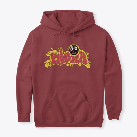 Jagannatha Krsna 😀 Maroon T-Shirt Front