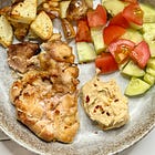Greek lemon chicken plate