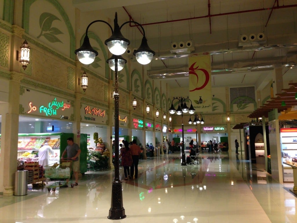 Inside the farmers market