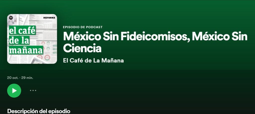 Reforma y Spotify presentan El Café de la Mañana