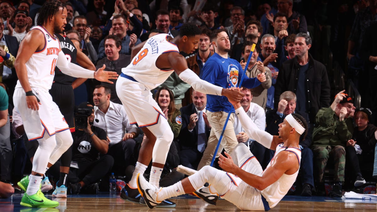 NBA playoffs: How the Knicks found relief and held off shorthanded Heat in Game  2 - CBSSports.com