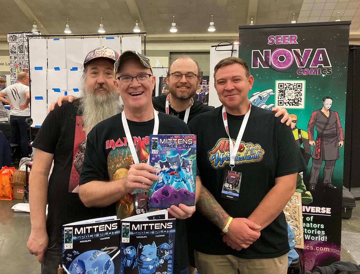 May be an image of text that says "in SEER NOVA COMICS 肤 MAEMTTENS Me Bi MITTENS ENS Pert MITTENS 식트 HAPoO MOQUIN MOQUNI NIOCLIN DO MITTENS S HAPPS スナン IVERSE of eators tories World! ics ics.com comon"