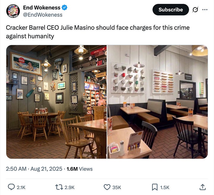 cracker barrel twitter trump donald trump jr fast casual dining CBRL