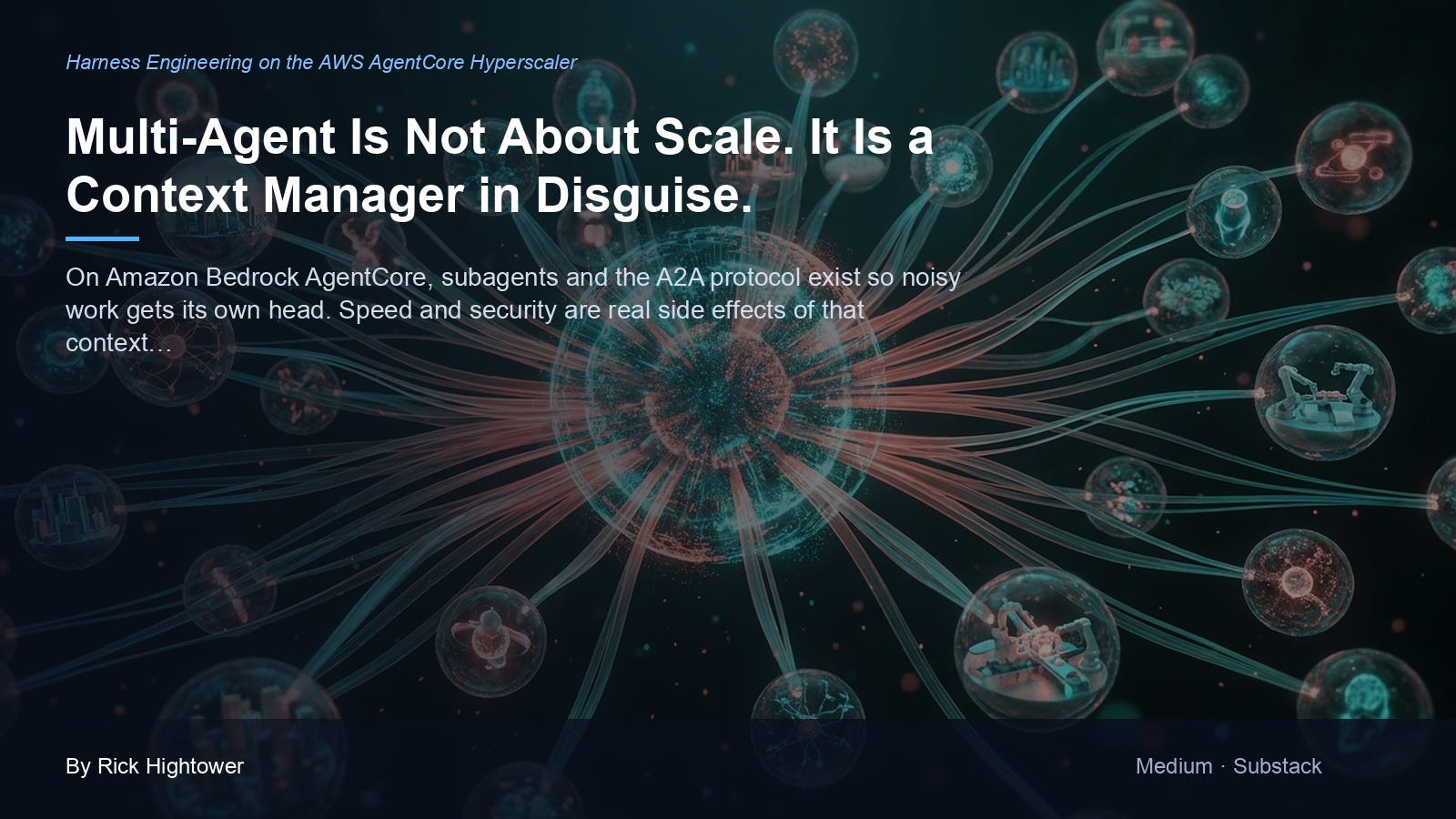 AgentCore XI: Multi-Agent Is Not About Scale. It Is a Context Manager in Disguise.
