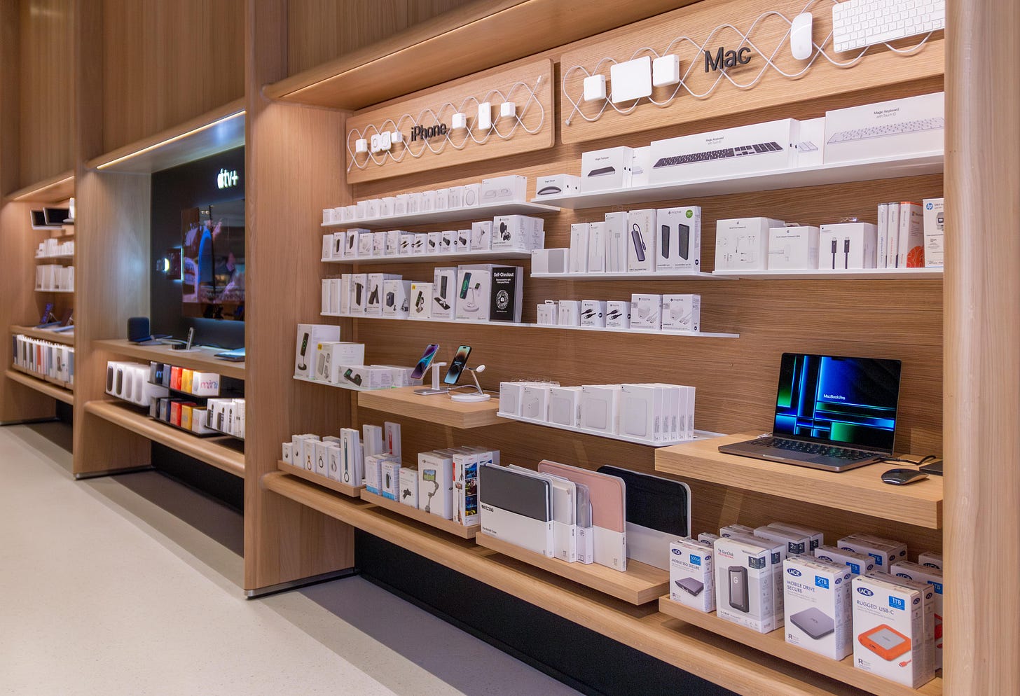 Essentials bay at Apple Tysons Corner.
