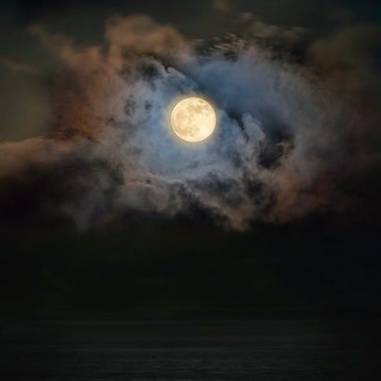 Moon over the Pacific Moon over the Pacific