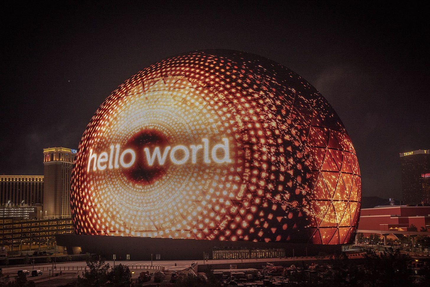 Las Vegas Sphere lights up the sky, but what exactly is it? - International  Travel - delicious.com.au