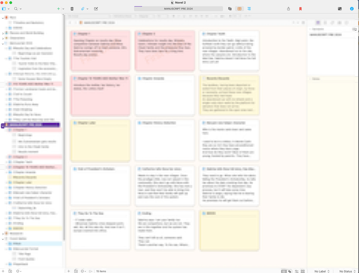 Scrivener, my organisational tool for novel writing