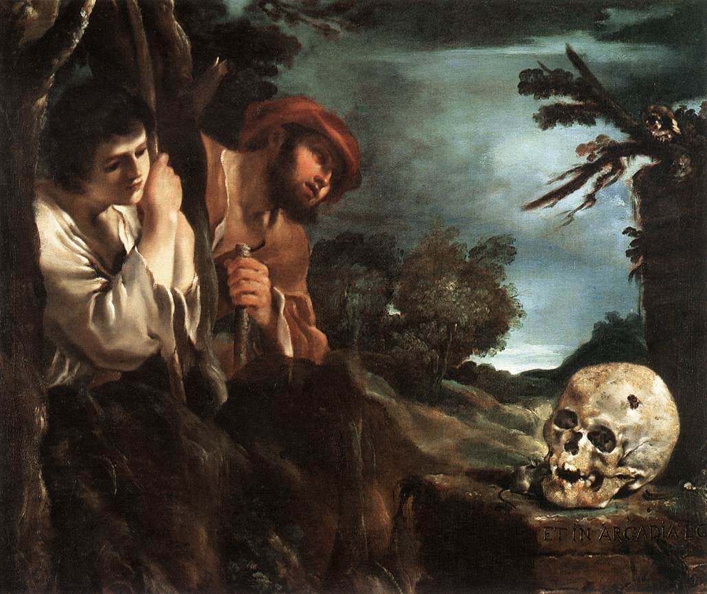Guercino, Et in Arcadia Ego, about 1620 Guercino, Et in Arcadia Ego, about 1620