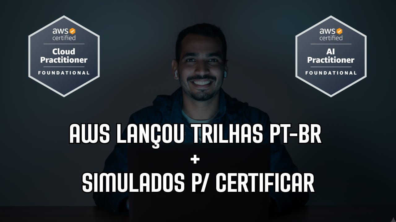 AWS Acaba de Liberar Trilhas Completas em Português com Simulados Oficiais para Certificações