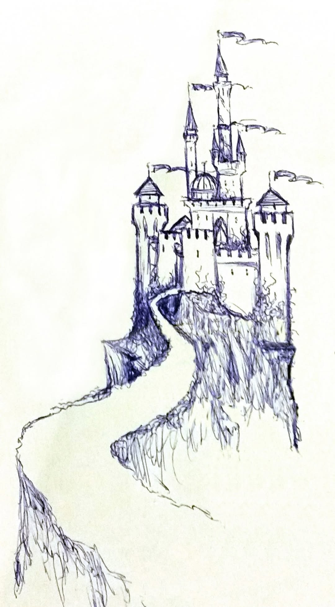 May be a doodle of Eltz Castle and Bran Castle May be a doodle of Eltz Castle and Bran Castle