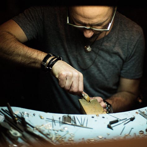 Bob Dinetz Pottery, Danielle Hutchens Abstract Paintings, Danielle Welmond Jewelry, Denise Carletta Clay Figure Sculptures, Jeffrey Palladini Figurative Paintings, Julems Ceramics, Mariella Pilato Jewelry, Jeffrey Levin Custom Jewelry, Yellow by Jess Lea Jewelry