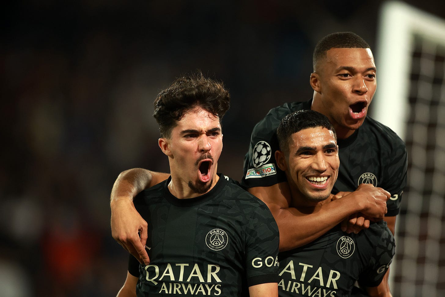 PSG goal celebration
