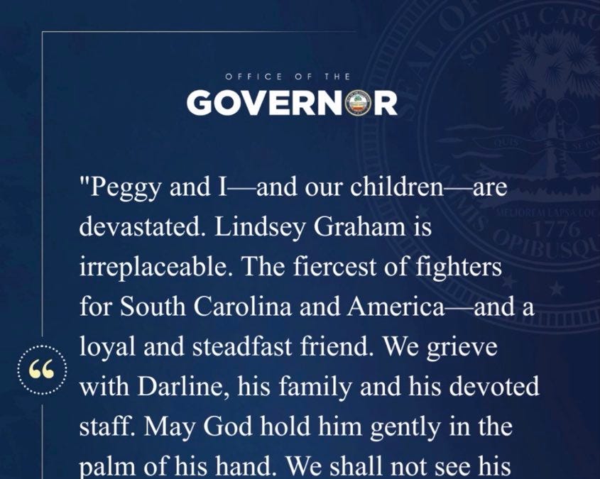 After the Passing of Lindsey Graham: A Sprint to a Special Election & a Murky Path Ahead on the Senate Floor