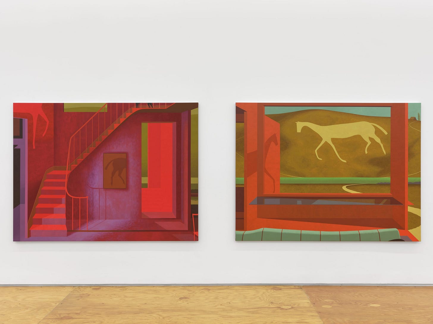 Installation-view, 2 works frontal