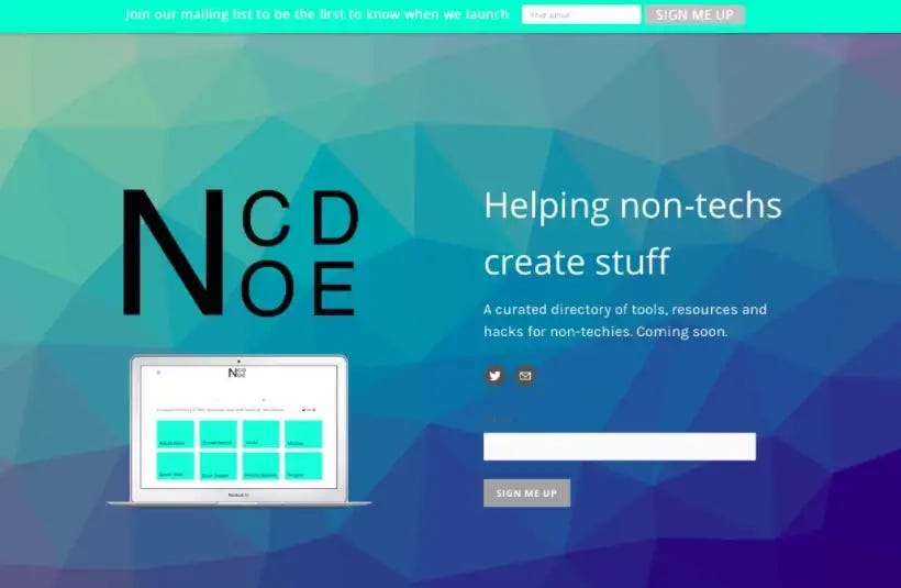nocode tech first version