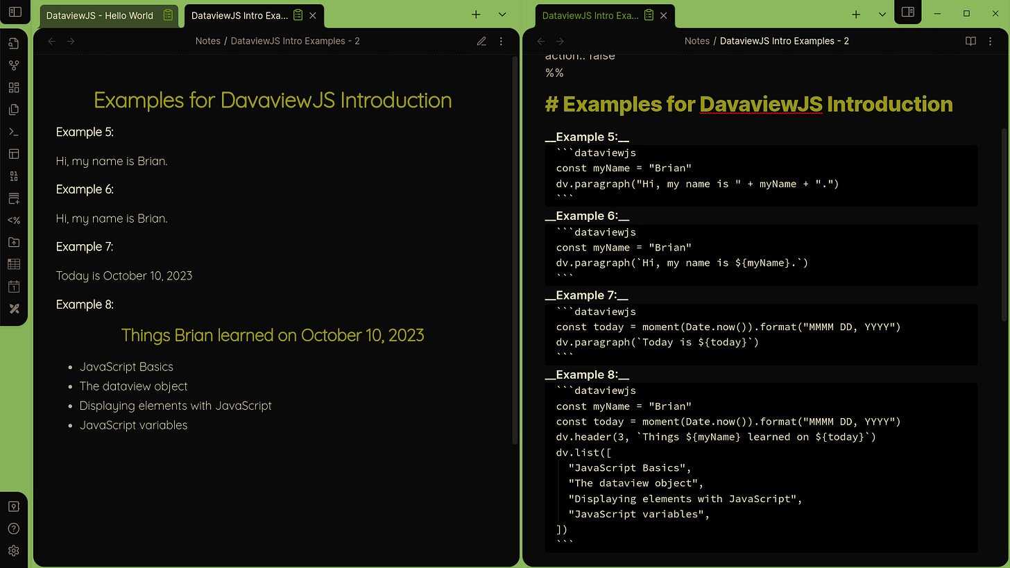 A Gentle Introduction to DataviewJS - by Brian Carey