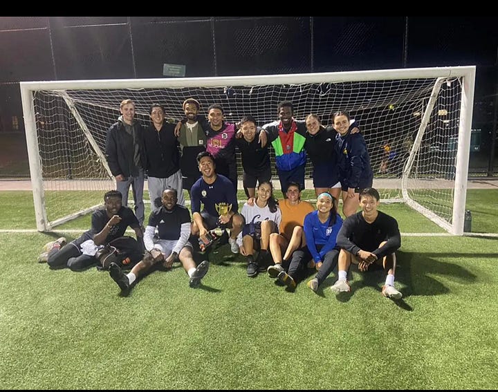 nine pictures of Tobi with his friends