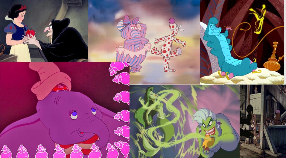 A very short history of Disney intoxication imagery