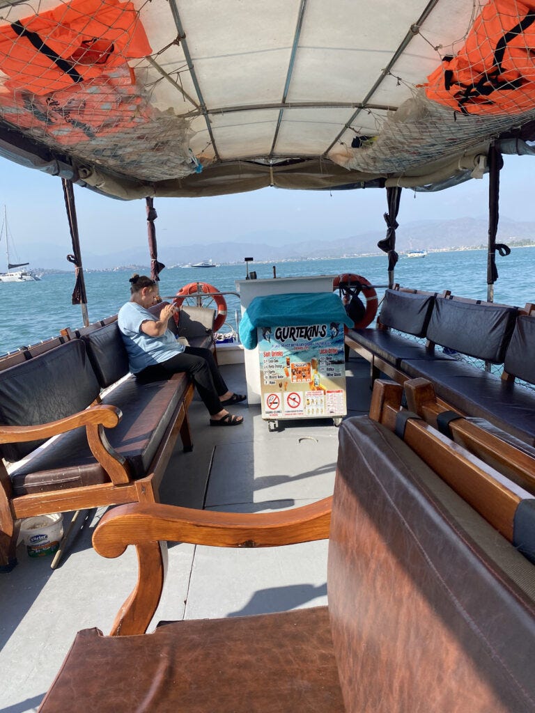 Water taxi to calis beach 