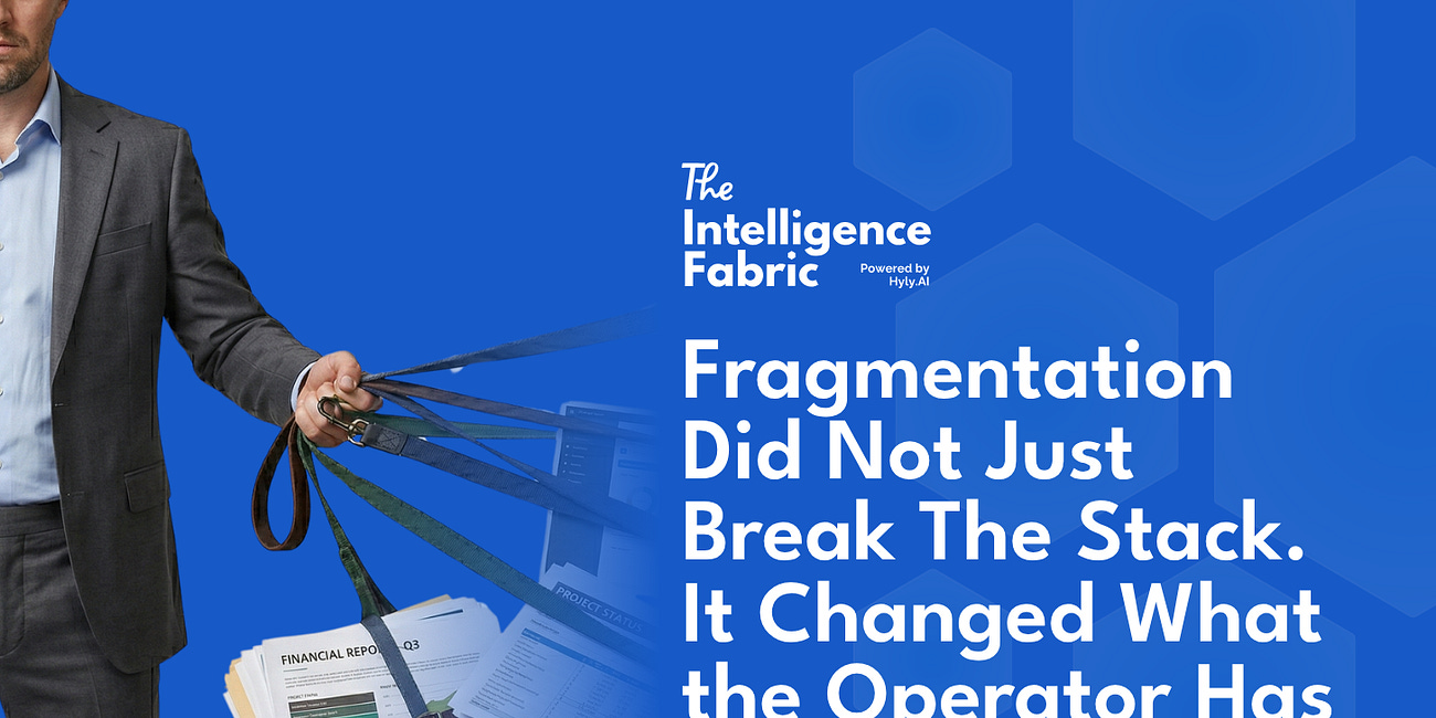 Fragmentation Did Not Just Break The Stack. It Changed What the Operator Has to Carry.