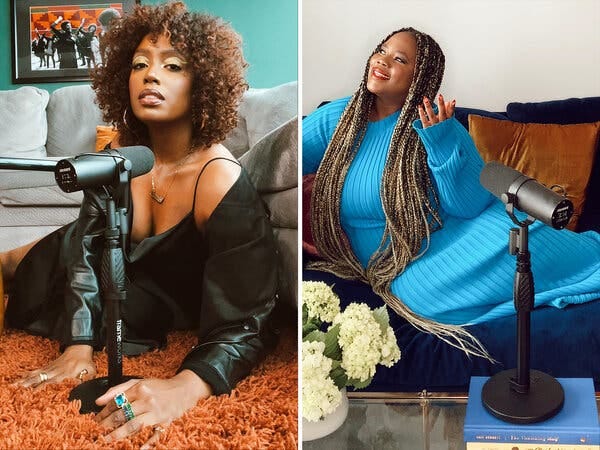 Deanii Scott, left, and Sylvia Obell are the hosts of the Netflix podcast “Okay, Now Listen.” Deanii Scott, left, and Sylvia Obell are the hosts of the Netflix podcast “Okay, Now Listen.”