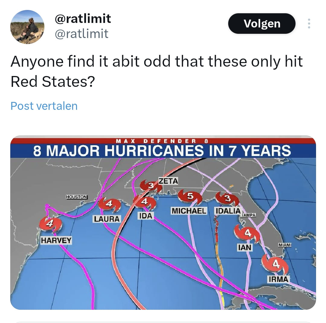 May be an image of 1 person, map, tornado and text May be an image of 1 person, map, tornado and text