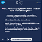 📌 CTA Knowledge Bytes #7 - Which OOTB Team Sharing Feature to Use