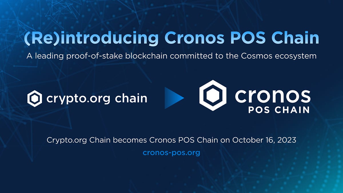 Crypto.org Chain Becomes the Cronos POS Chain
