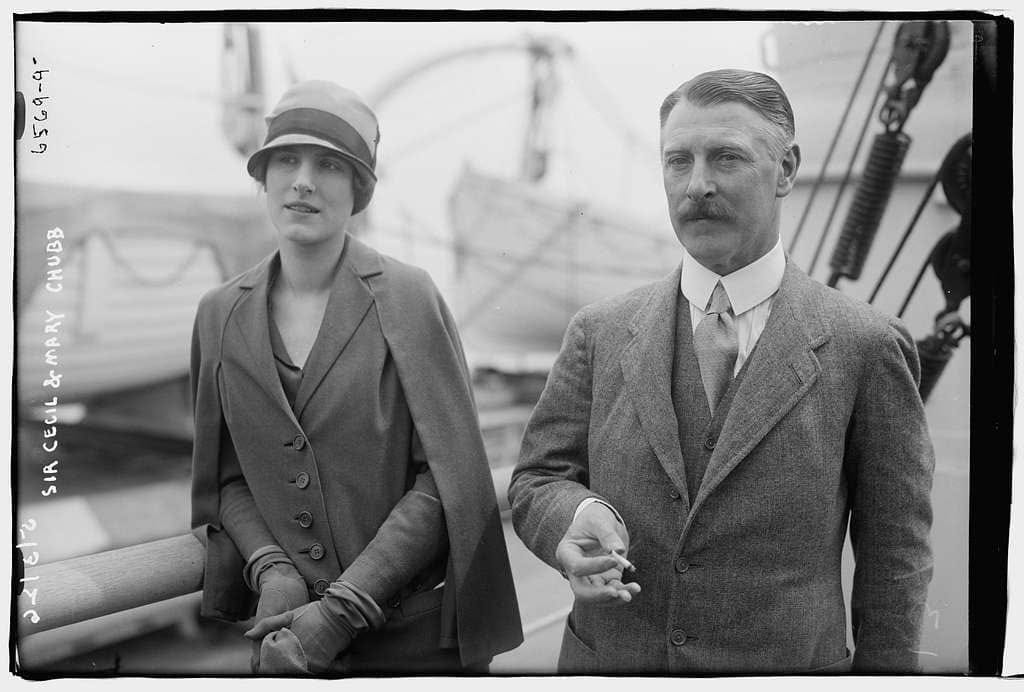 Sir Cecil and Mary Chubb, 1900.