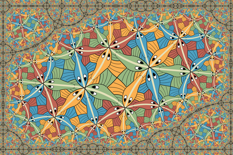 A fractal Escher artwork A fractal Escher artwork