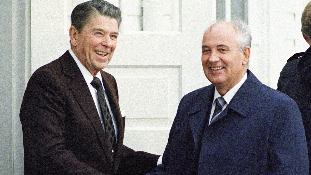 Gorbachev And Reagan End Of Cold War