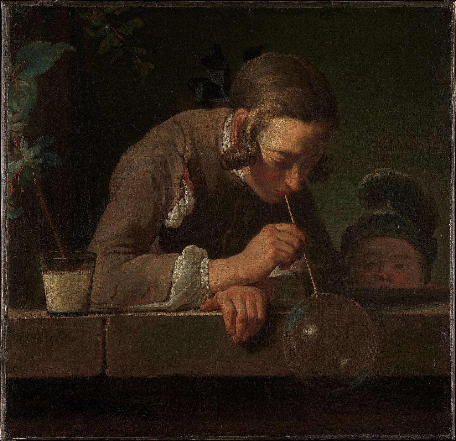 Jean Siméon Chardin, Soap Bubbles, about 1733 to 1734. The Metropolitan Museum of Art, New York. Jean Siméon Chardin, Soap Bubbles, about 1733 to 1734. The Metropolitan Museum of Art, New York.