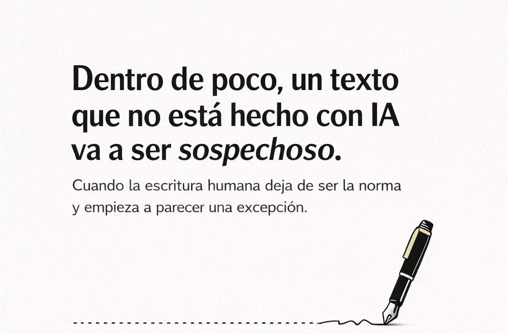 Texto Intrepido Dentro de poco, un texto que no está hecho con IA va a ser sospechoso