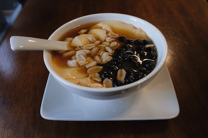 Tofu pudding at the Original Sao Dou Hua, Taipei