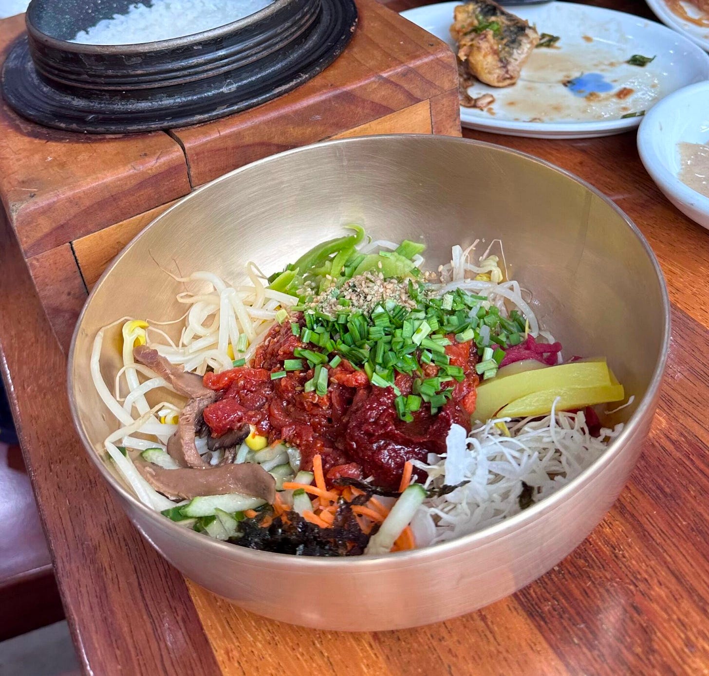 raw beef mixed rice bowl raw beef mixed rice bowl