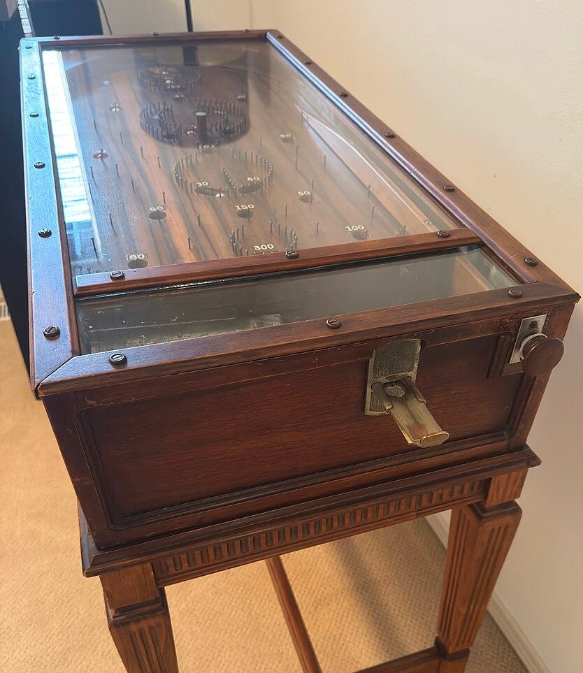 A table of "Whiffle" on its original legs A table of "Whiffle" on its original legs