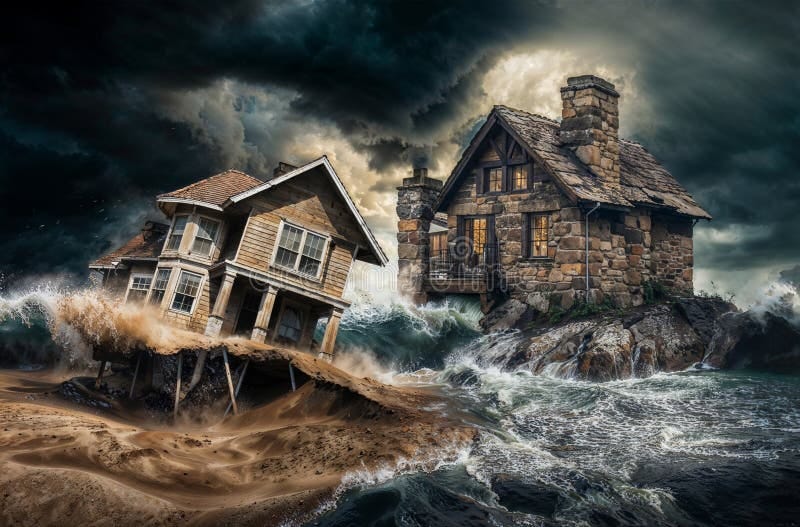 House Built on Sand and House Built on the Rock Stock ... House Built on Sand and House Built on the Rock Stock ...