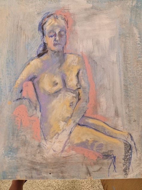 nude female life drawing cardiff cowbridge
