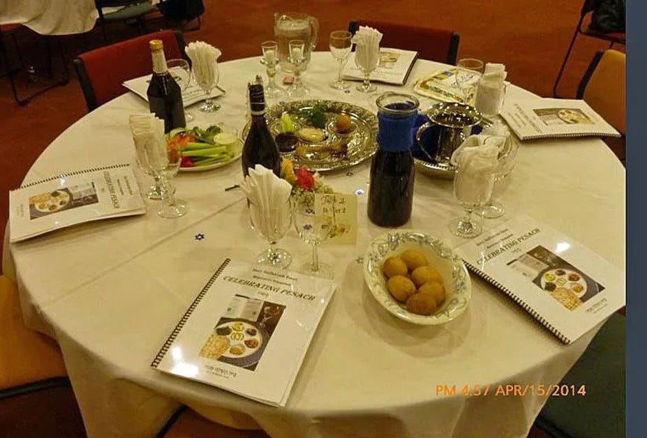 Passover Seder Table