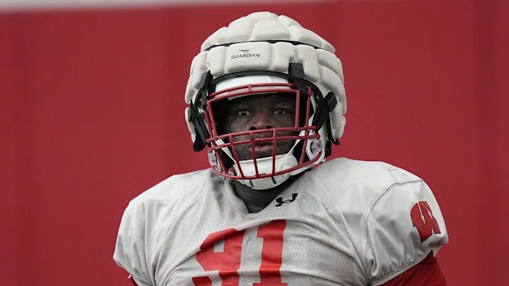 Wisconsin Badgers nose tackle Jamel Howard