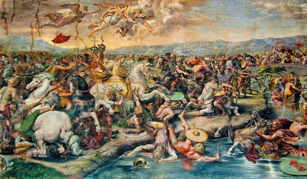 Battle of the Milvian Bridge by Giulio Romano