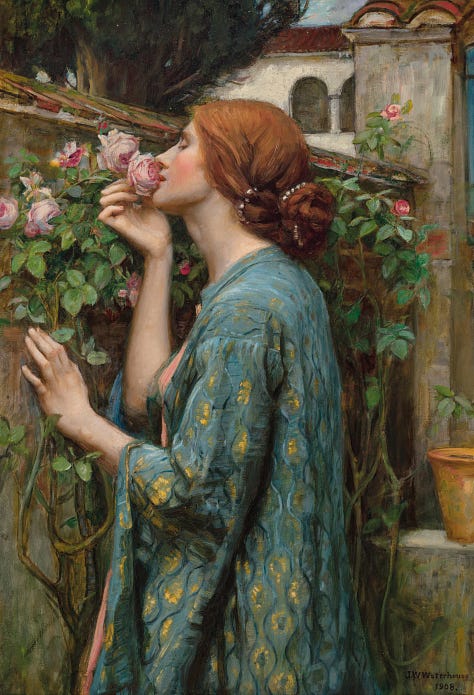neo raphaelite paintings making a resurgence with the visuals from the fate of ophelia, song by Taylor Swift 