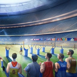 rejuvenation olympics in watercolor