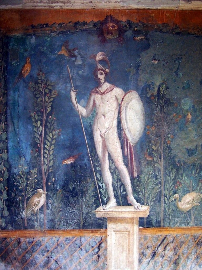 House of Venus in the Shell, Pompeii. First century AD. House of Venus in the Shell, Pompeii. First century AD.